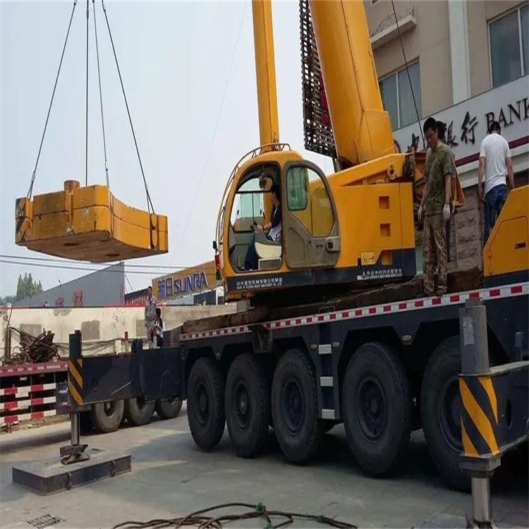 周宁县当地吊车出租|机器吊装|75吨|工厂搬迁服务